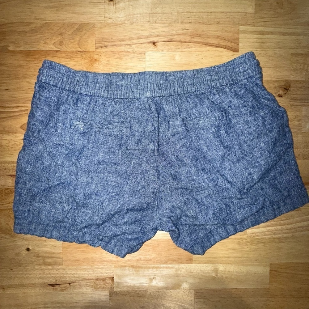 Old Navy Blue Jean Shorts Relaxed Fit Elastic Waist - Picture 3 of 8